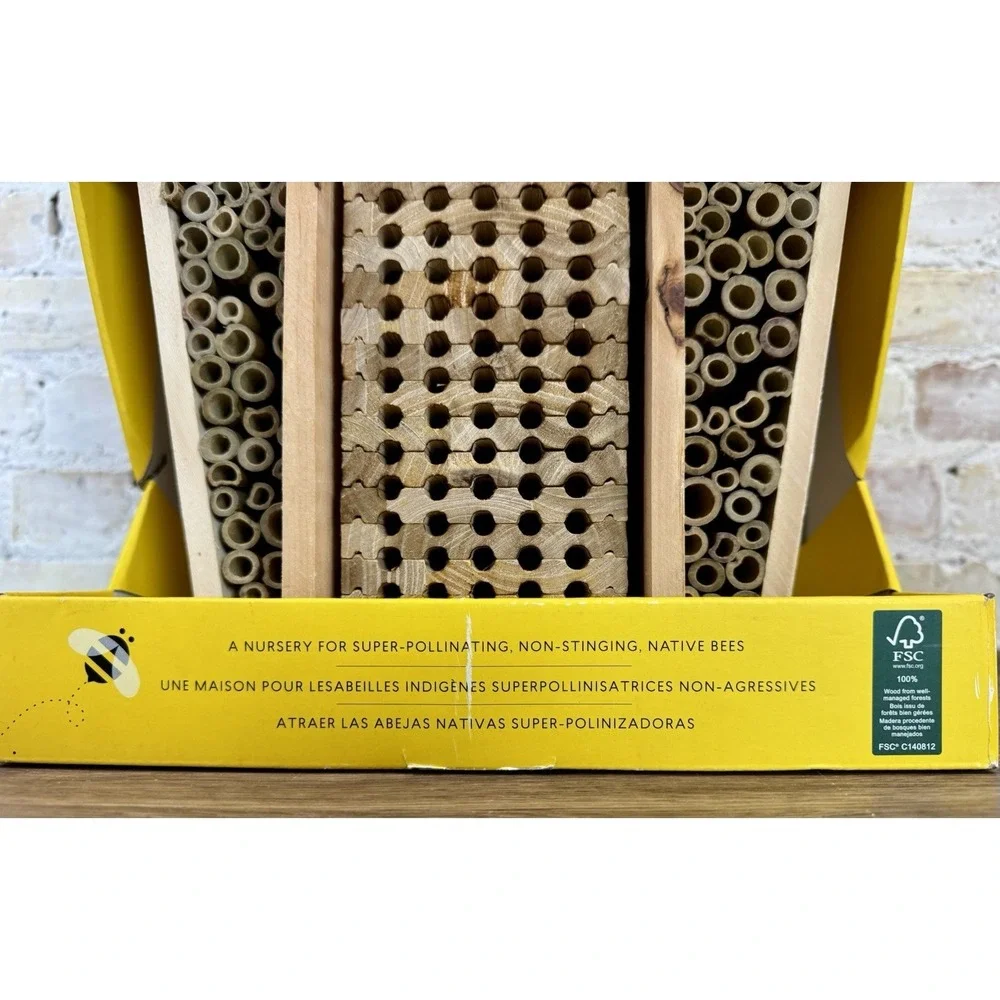 Bambeco Native Bee Barn Hotel Mason House Butterfly Shelter Non Stinging NIB FSC